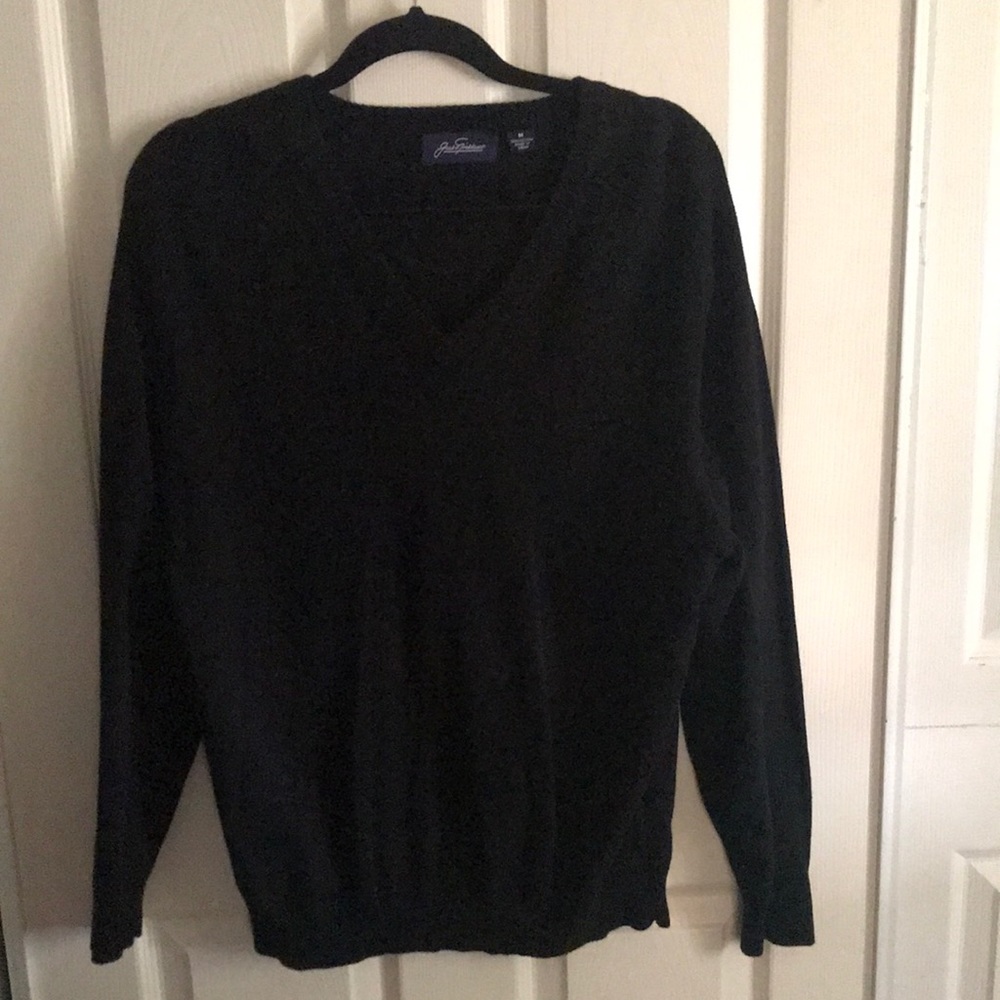 JACK SPICKLAUS black v neck sweater
